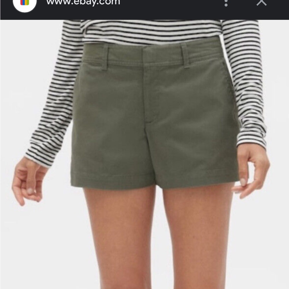J Crew shorts - dark olive chino 100% cotton